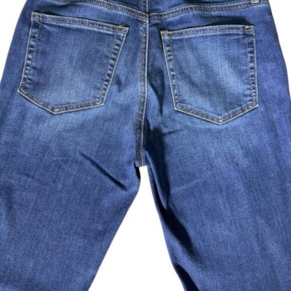 Loft size 26/2 Women’s Dark Blue Denim High Rise Straight Leg Jeans - Picture 4 of 14